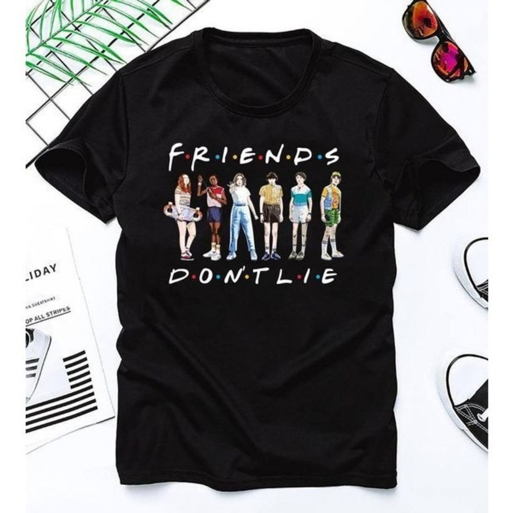 Stranger Things T-shirt Cool Friends Don't Lie Unisex T-shirt Gift For Fan